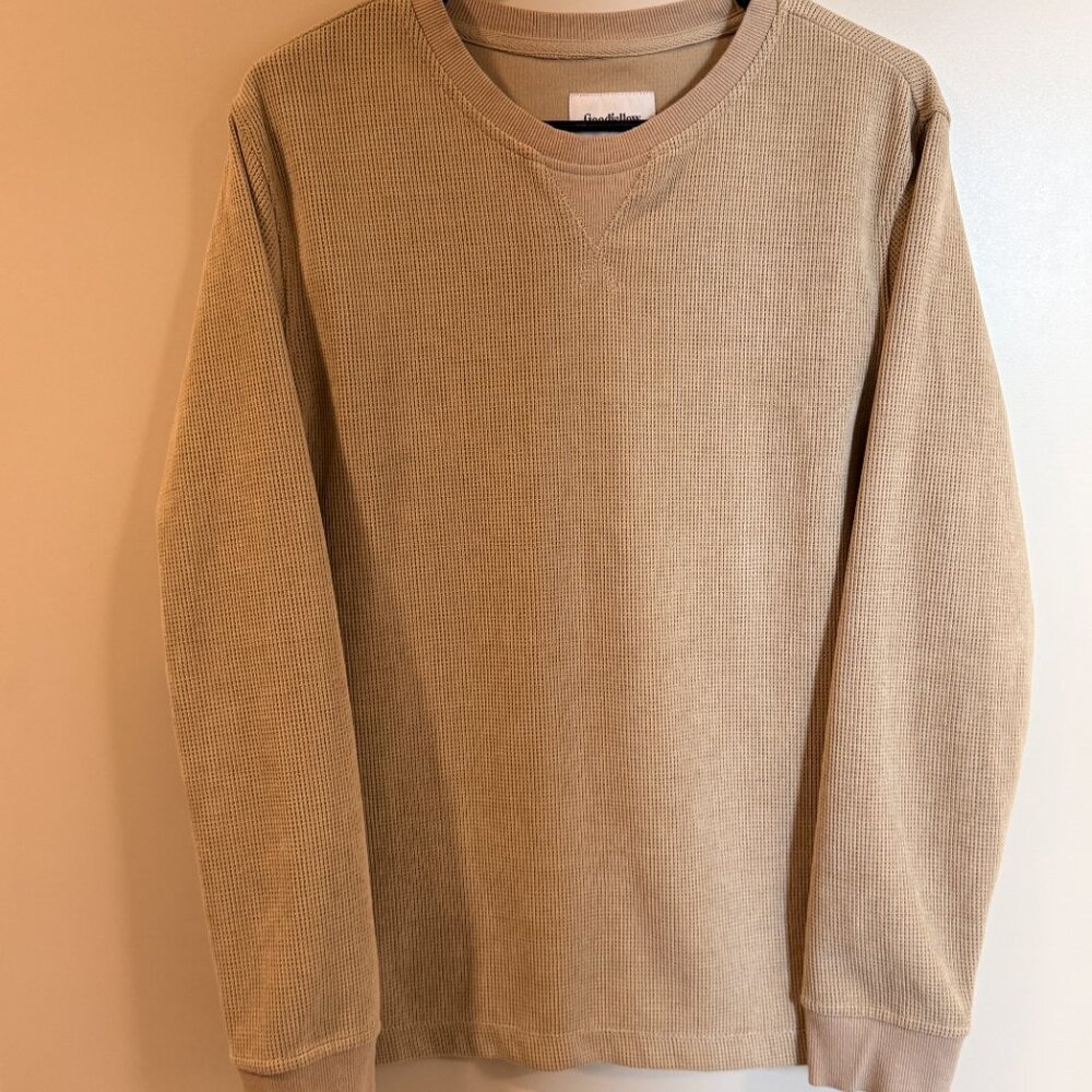 Goodfellow & Co Thermal Long Sleeve Shirt – Men’s Medium – Tan